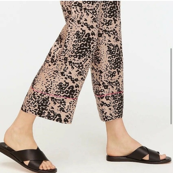 J. Crew Animal Print Wide-Leg Trousers - Picture 9 of 16